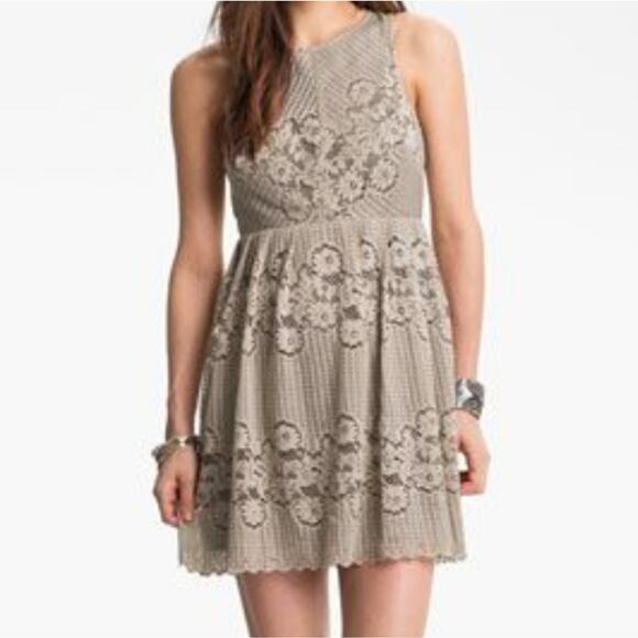 Free People Cabbage Rose Lacey Mini Dress - Picture 6 of 6